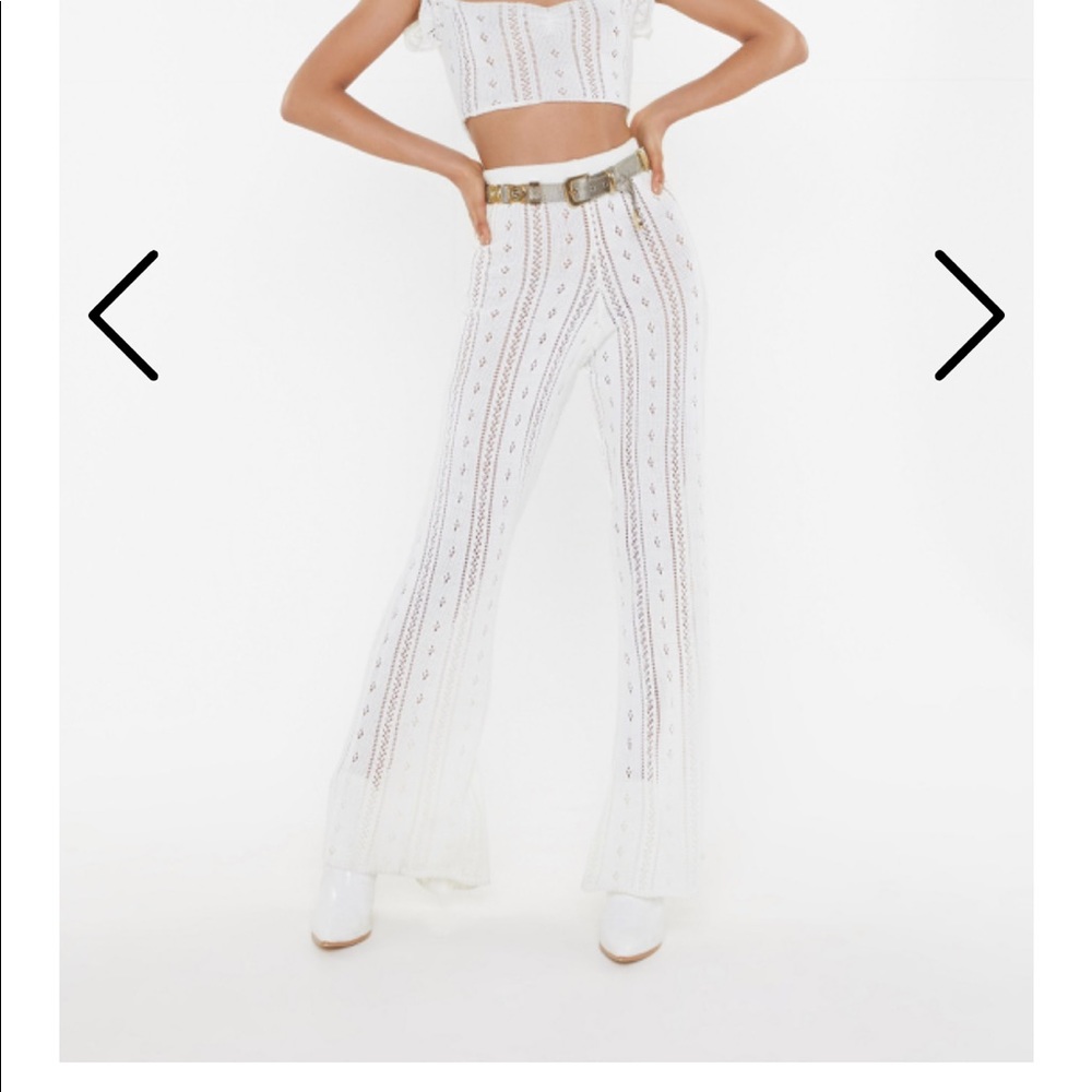 Nasty Gal Crochet Pant